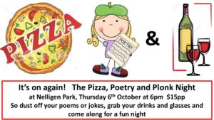 Pizza, Poetry and Plonk Night