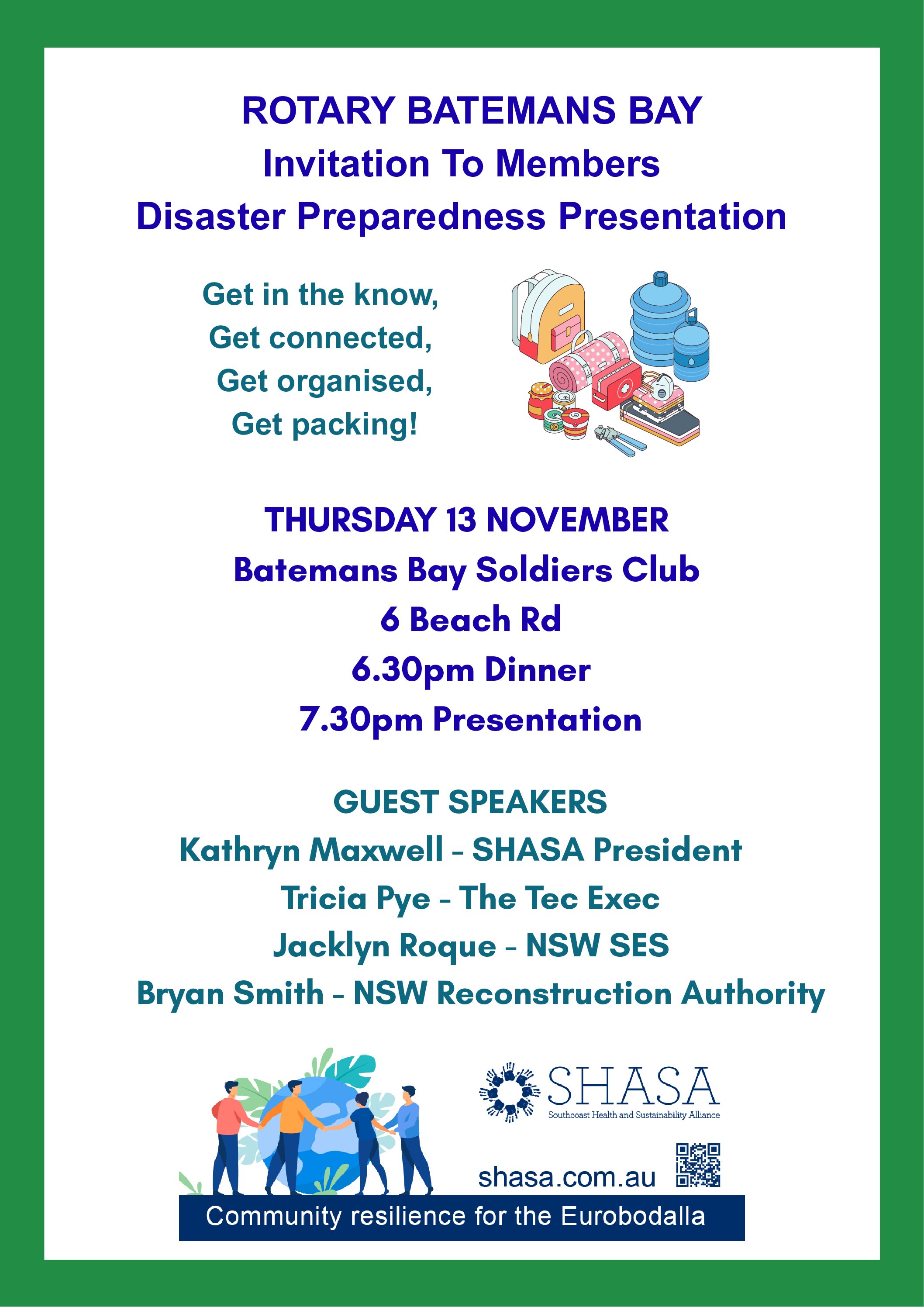 Dinner Meeting - Guest Speaker Kathryn Maxwell